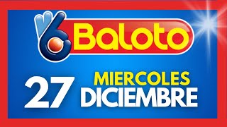 Resultados del BALOTO REVANCHA del MIERCOLES 27 de diciembre de 2023 💫✅💰 [upl. by Otsugua]