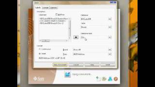 OpenOffice Label Tutorial [upl. by Artamas]