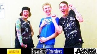 Asking Alexandria Interview 4 Ben Bruce amp James Cassells 2013 [upl. by Atiuqam]