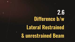 26 Difference between laterally supported amp unsupported Beams [upl. by Nnyla]