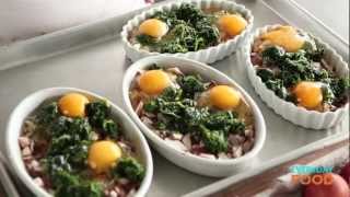 Eggs with Mushrooms and Spinach  Everyday Food with Sarah Carey [upl. by Yesnek]