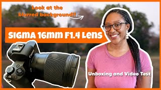 Sigma 16mm 14  Canon M50mk2  Cinematic Video Test 4K [upl. by Nevear661]