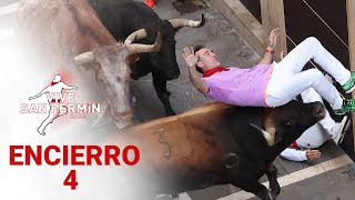 CUARTO ENCIERRO de San Fermín 2023  Toros de Fuente Ymbro [upl. by Keemahs]