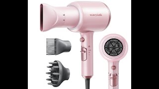 Wavytalk Professional Hair Dryer with Diffuser 1875W Power Dryer Blow Dryer Fast Drying ampLow Noise [upl. by Ajnos]