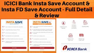 ICICI Bank Insta Save Savings Account Review  Instant Free Credit Card with Insta Save FD Account 🔥 [upl. by Eanrahc]