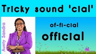 The cial syllable sound  Tricky sound  Blending sounds in words  Listening Skill  Phonics [upl. by Eleynad465]