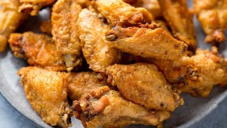 How to get the BEST Crispy Chicken Wings  Oven Baked Chicken Wings Recipe [upl. by Ahsyek]