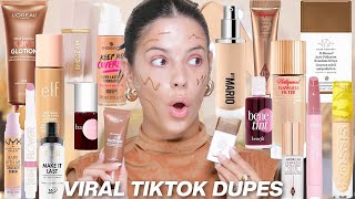 i tried VIRAL TIKTOK makeup dupes honest review [upl. by Anitahs982]