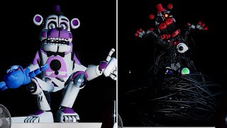 Funtime Freddy transforms into Molten Freddy behind desk  Five Nights at Freddys Security Breach [upl. by Adikam628]