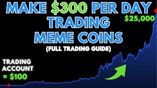 How to Make 300 Per Day Trading Meme Coins Solana Meme Coin Guide [upl. by Nnylrahc]