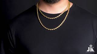 6mm Gold Rope Chain [upl. by Sedecrem959]