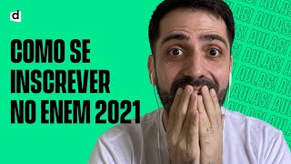 COMO SE INSCREVER NO ENEM 2021  PASSO A PASSO [upl. by Vinita]