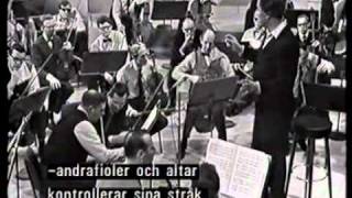 Celibidache rehearsing Bolero by Ravel 1965 with The Swedish Radio Orchestramp4 [upl. by Rhodie480]