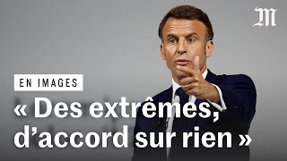 Macron se défend sur la dissolution  résumé de la conférence de presse [upl. by Anemij392]