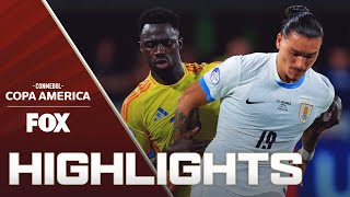 Uruguay vs Colombia Highlights  2024 Copa América  Semifinals [upl. by Atteuqahc]