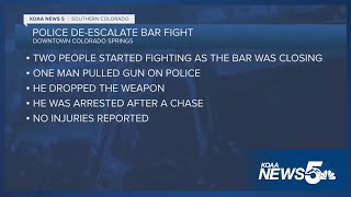 Man arrested after pulling out gun at bar Sunday morning [upl. by Anorahs]