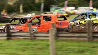 Gloucestershire autograss 28924 ukac round 5 day 1 junior saloon’s shootout red [upl. by Anyzratak]