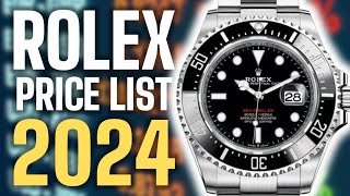 Top 10 Rolex Watches Price List For 2024 [upl. by Farmann877]