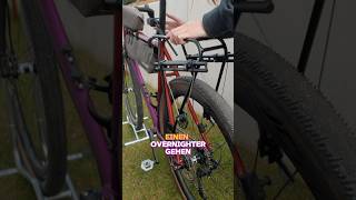 Erstes mal mit Gepäckträger auf Overnighter gravelbike cycling [upl. by Eneryt]