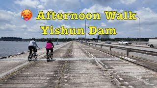 Yishun Dam Afternoon Walk Tour dam singapore reservoir fishingvillage park walkingtour [upl. by Tessy]