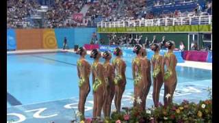 Russia Win Synchronized Swimming Team Gold  Athens 2004 Olympics [upl. by Acirej]