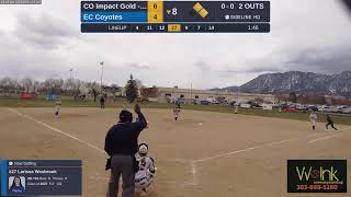 CO Impact Gold  Aguiar vs EC Coyotes  Espinoza 20240324 [upl. by Warthman]