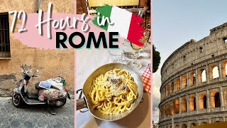 Exploring Rome in 72 Hours A Complete Travel Guide  What to do see and eat in Rome Italy [upl. by Nylinej997]