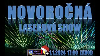 Nový rok 2024 v Závode  Laserová Show 1700 [upl. by Zared396]