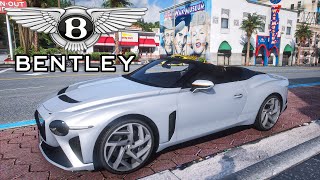 GTA 5 Bentley Mulliner Bacalar  Realistic Engine Sound Mod  NVE  QuantV  5Real  ReShade  4K [upl. by Asirem]