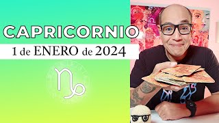 CAPRICORNIO  Horóscopo de hoy 01 de Enero 2024 [upl. by Latsyc]