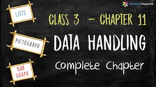 Class 3 Maths Chapter 11 Data Handling Complete Chapter with free worksheet [upl. by Nilhsa]