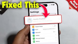 Fix Your Name Greyed Out In iPhone Settings 100 Solved [upl. by Gabey67]