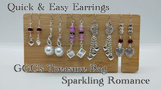 Quick amp Easy Earrings  GGCs Treasure Bag  Sparkling Romance [upl. by Starling]