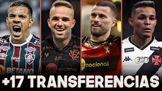 17 TRANSFERÊNCIAS DO MERCADO DA BOLA DO FUTEBOL BRASILEIRO E EUROPEU [upl. by Lucier]