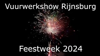 Vuurwerkshow Rijnsburg  Feestweek 2024  HF Events Fireworks [upl. by Lennod]