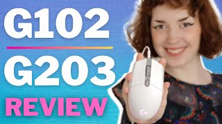 Logitech G102 G203 Lightsync Mouse Review [upl. by Anerat]