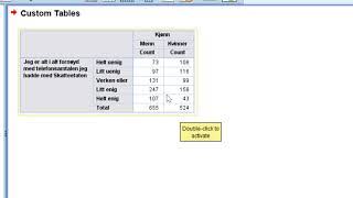 Del 2  SPSS Statistics Custom Tables enkel tabell [upl. by Eeluj]