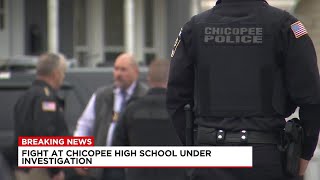 Police conduct investigation at Chicopee High School [upl. by Buckels]