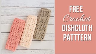 Free Crochet Dishcloth Pattern Easy [upl. by Florentia]