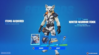 How To Get Winter Warrior Fennix Skin NOW FREE In Fortnite Unlock Winter Warrior Fennix Bundle [upl. by Kantor407]