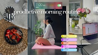 7am productive morning routine  my 8 step routine before work  wellness selfcare and growth [upl. by Eeraj]