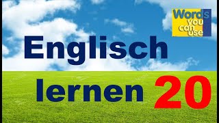 Englische Wörter MiniLektion 20 Kurze Sätze Englisch amp Deutsch [upl. by Slerahc]