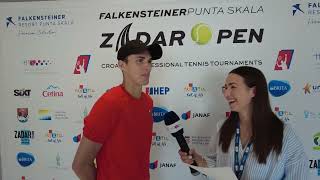 Zsombor Piros Interview  Zadar Open en [upl. by Oisangi]