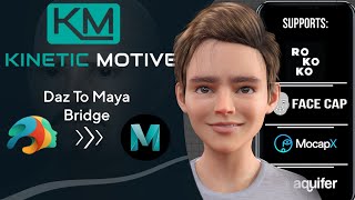 Daz3D To Maya Bridge  Kinetic Facial Rig [upl. by Cammy47]