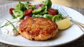 Fresh Salmon Cakes Recipe  Salmon Patties with Fresh Wild Salmon [upl. by Ylsew]