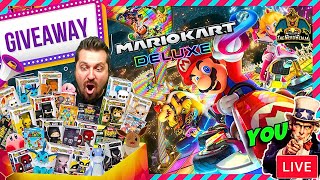 December GIVEAWAYS Now Mario Kart 8 Deluxe Playing with Viewers [upl. by Gaylor]