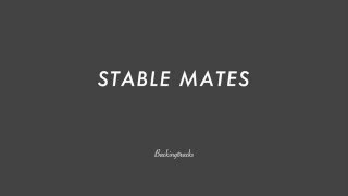 STABLE MATES chord progression  Jazz Backing Track Play Along [upl. by Bate956]