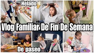 🤷🏻‍♀️MI ESPOSO YA NO ME AYUDA CON LAS NIÑAS🙂FUIMOS A COMER EN FAMILIA😋 FIN DE SEMANA FAMILIAR👨‍👩‍👧‍👧 [upl. by Fuld697]