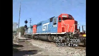 A few trains at Trowbridge Junction Oct 7  CP Rail train by Hudsonville Mi Oct 15 2006 [upl. by Gifferd]