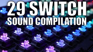 29 Mechanical Keyboard Switch Sound Compilation [upl. by Nev]